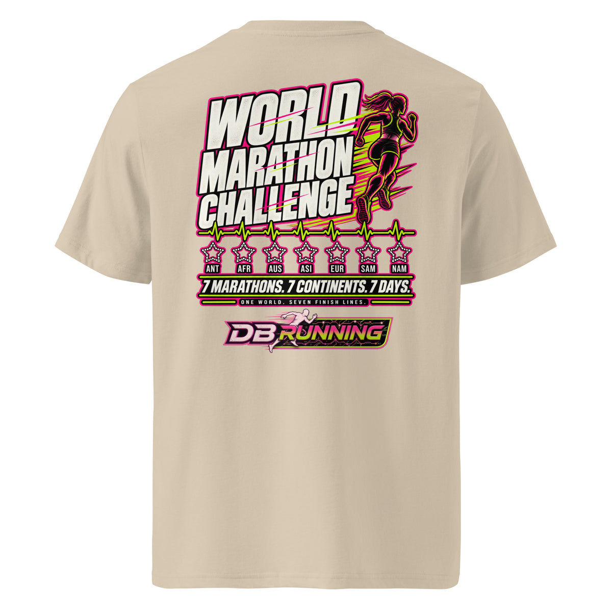 World Marathon Challenge Female - T-Shirt - DB Running