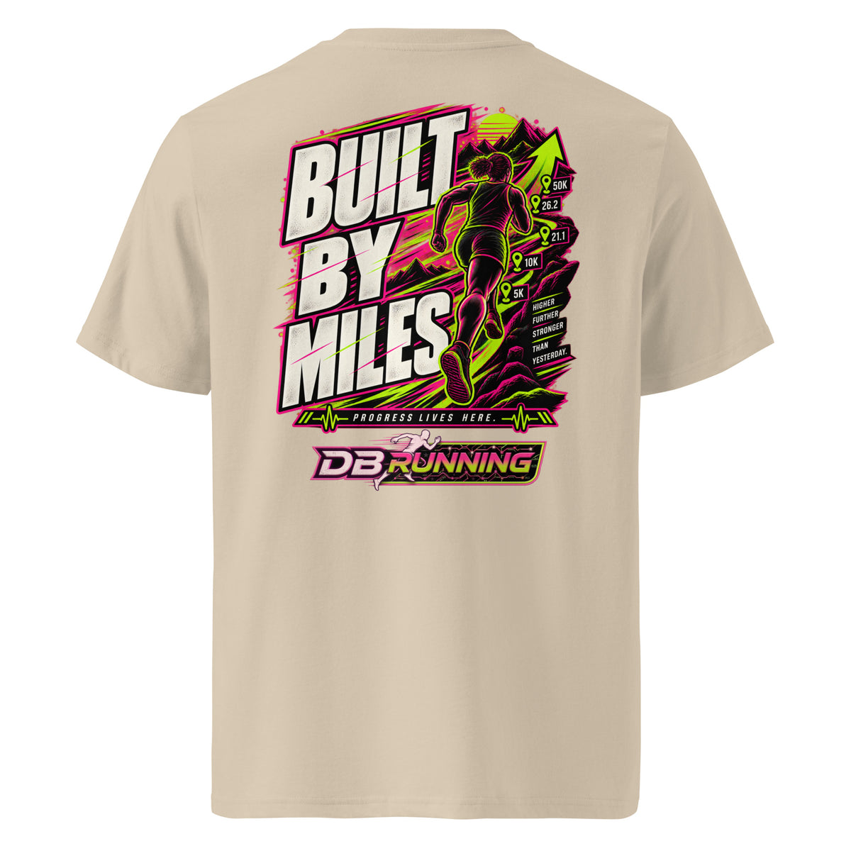 Built by Miles Female - T-Shirt - DB Running