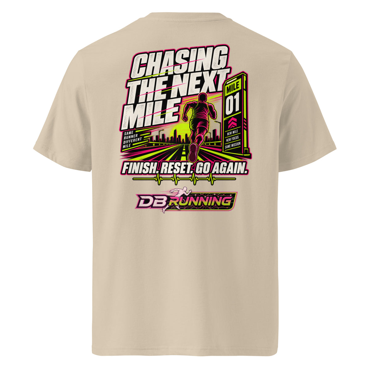 Chasing the Next Mile Male - T-Shirt - DB Running