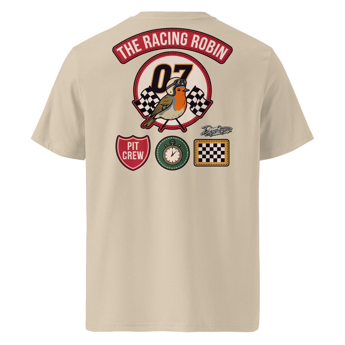Racing Robin Pit Crew T-Shirt - Dean's Classic Cars