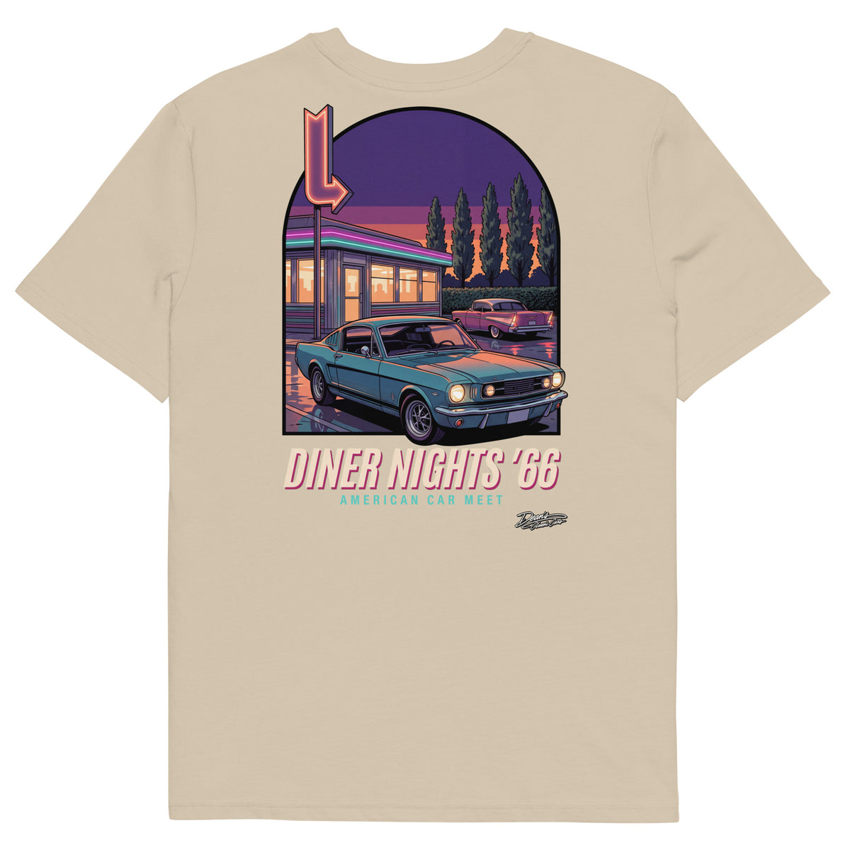 Mustang GT Diner Nights T-Shirt - Dean's Classic Cars