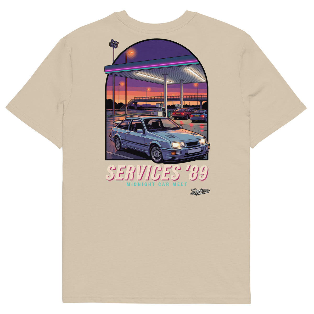 Sierra Cosworth Midnight Services T-Shirt - Dean's Classic Cars