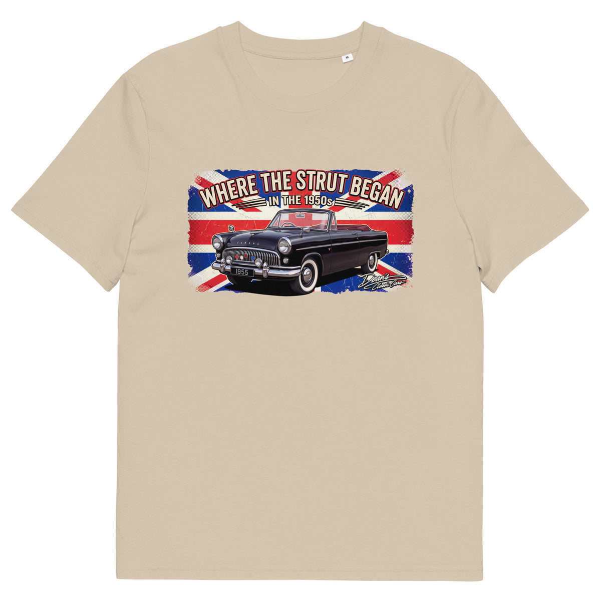 Consul Convertible Strut Pioneer T-Shirt - Dean's Classic Cars