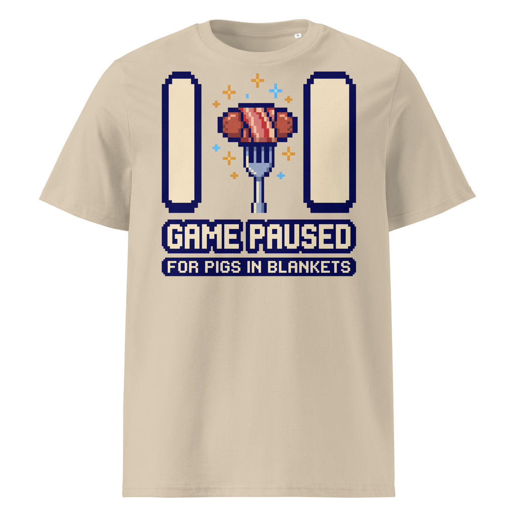 Game Paused For Pigs In Blankets Christmas T-Shirt - Ricki Robin