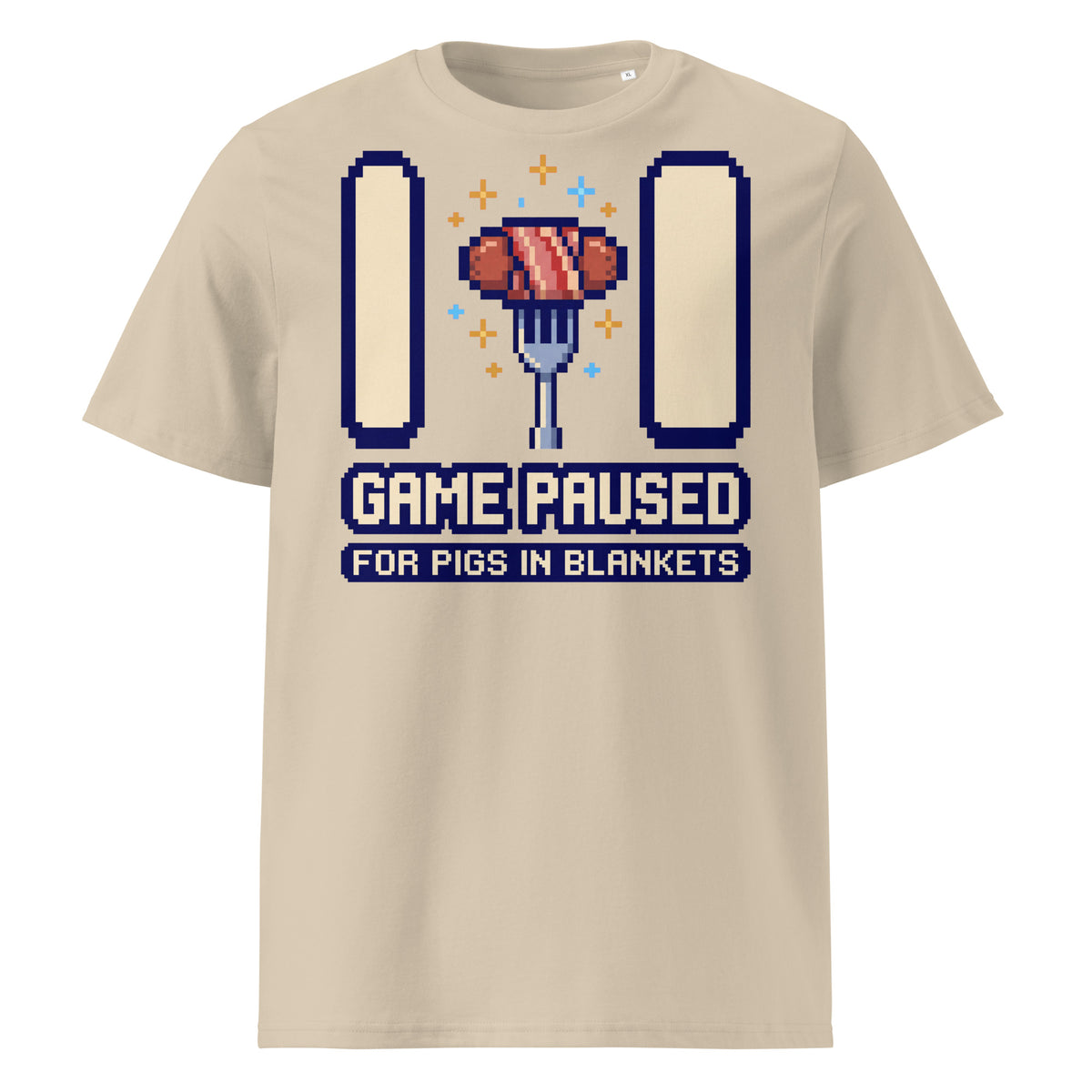 Game Paused For Pigs In Blankets Christmas T-Shirt - Ricki Robin