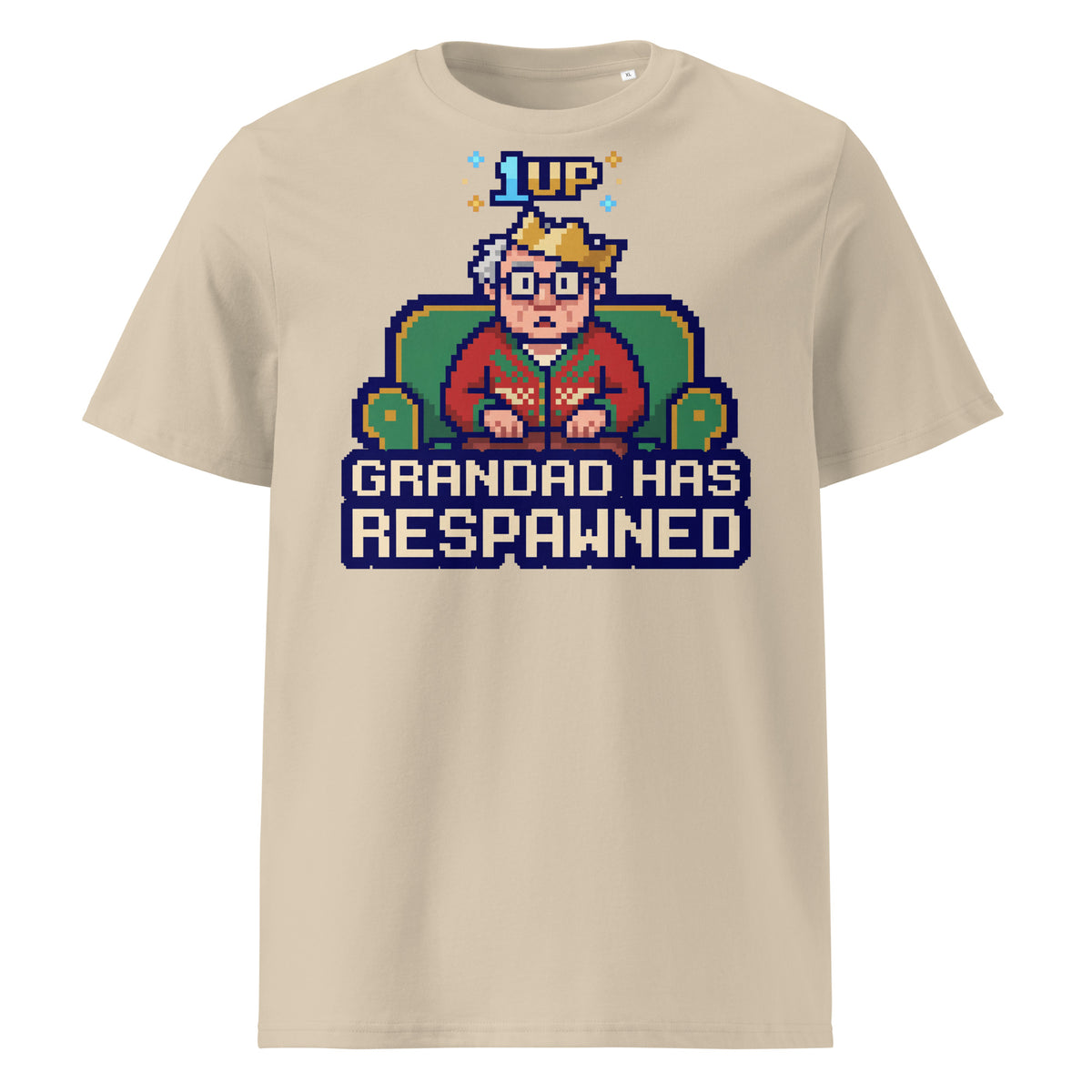 Grandad Has Respawned Christmas T-Shirt - Ricki Robin