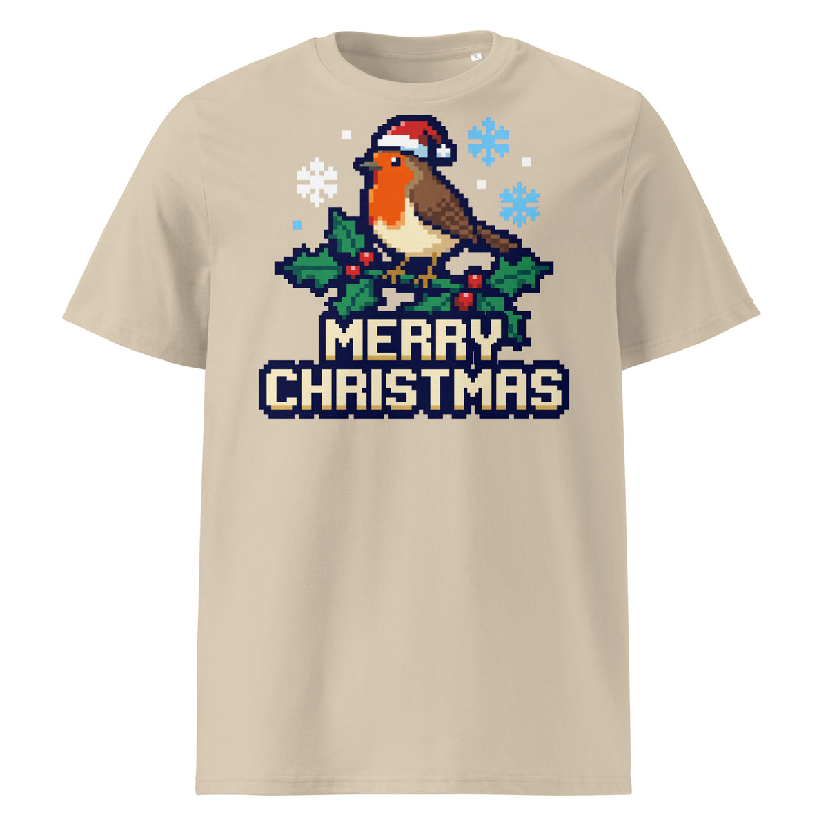8-Bit Robin Christmas T-Shirt - Ricki Robin
