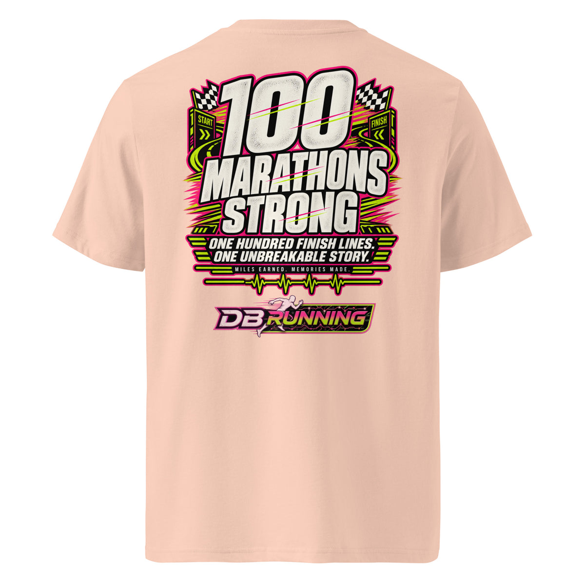 100 Marathons Strong - T-Shirt - DB Running