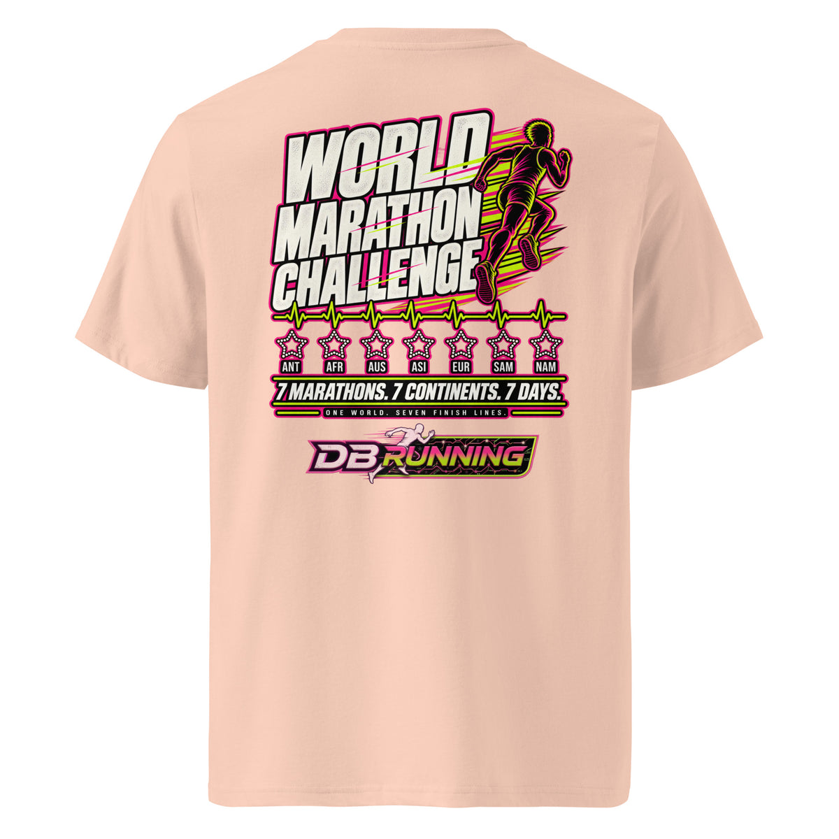 World Marathon Challenge Male - T-Shirt - DB Running