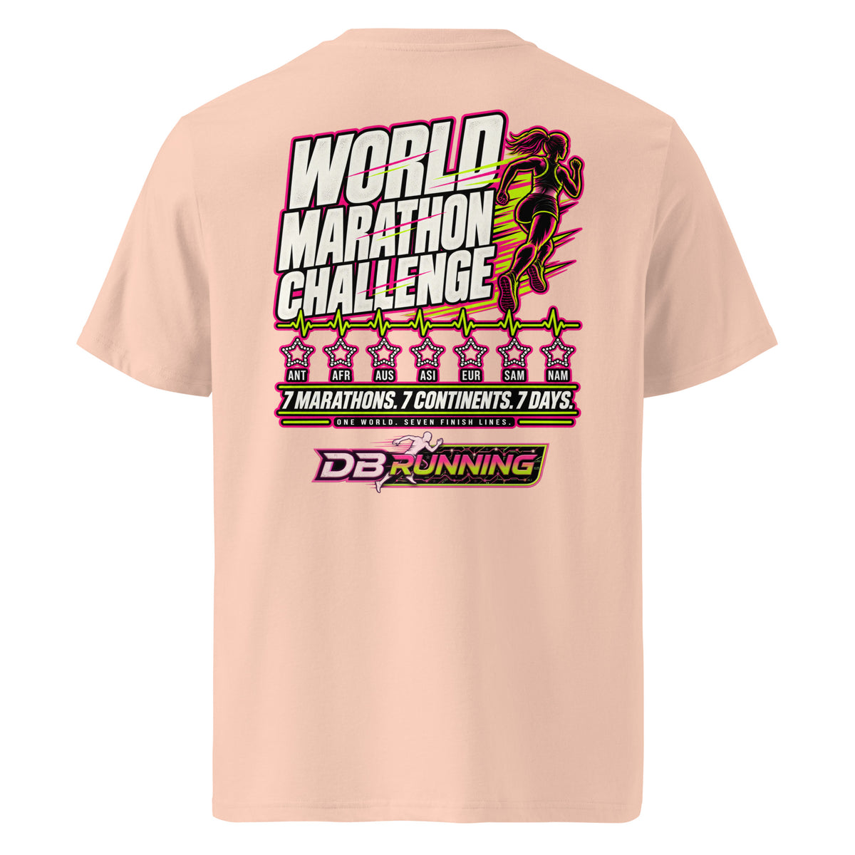 World Marathon Challenge Female - T-Shirt - DB Running