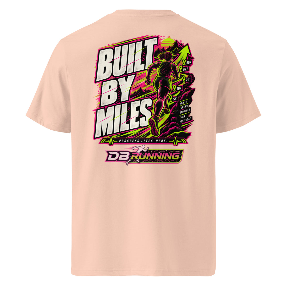 Built by Miles Female - T-Shirt - DB Running