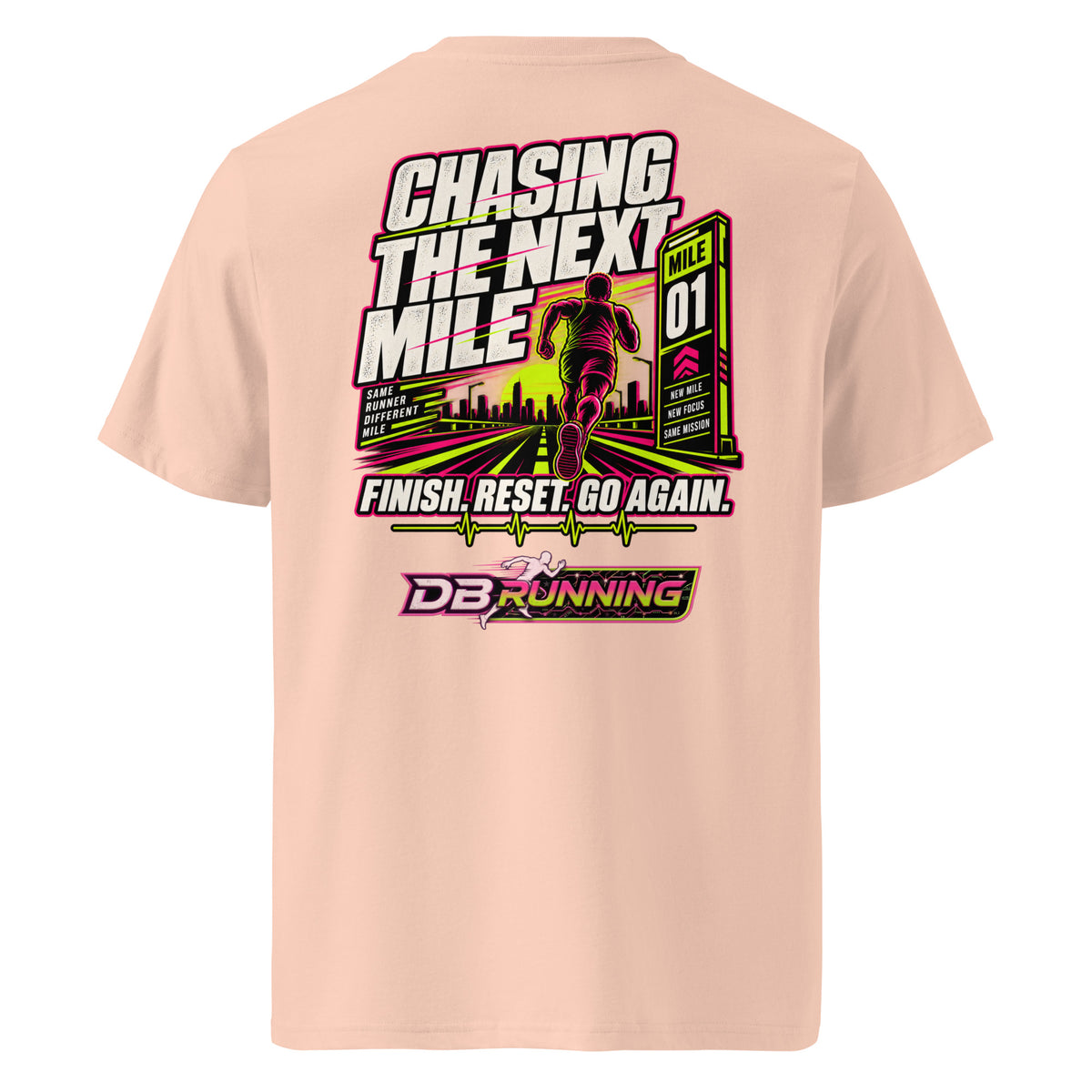 Chasing the Next Mile Male - T-Shirt - DB Running