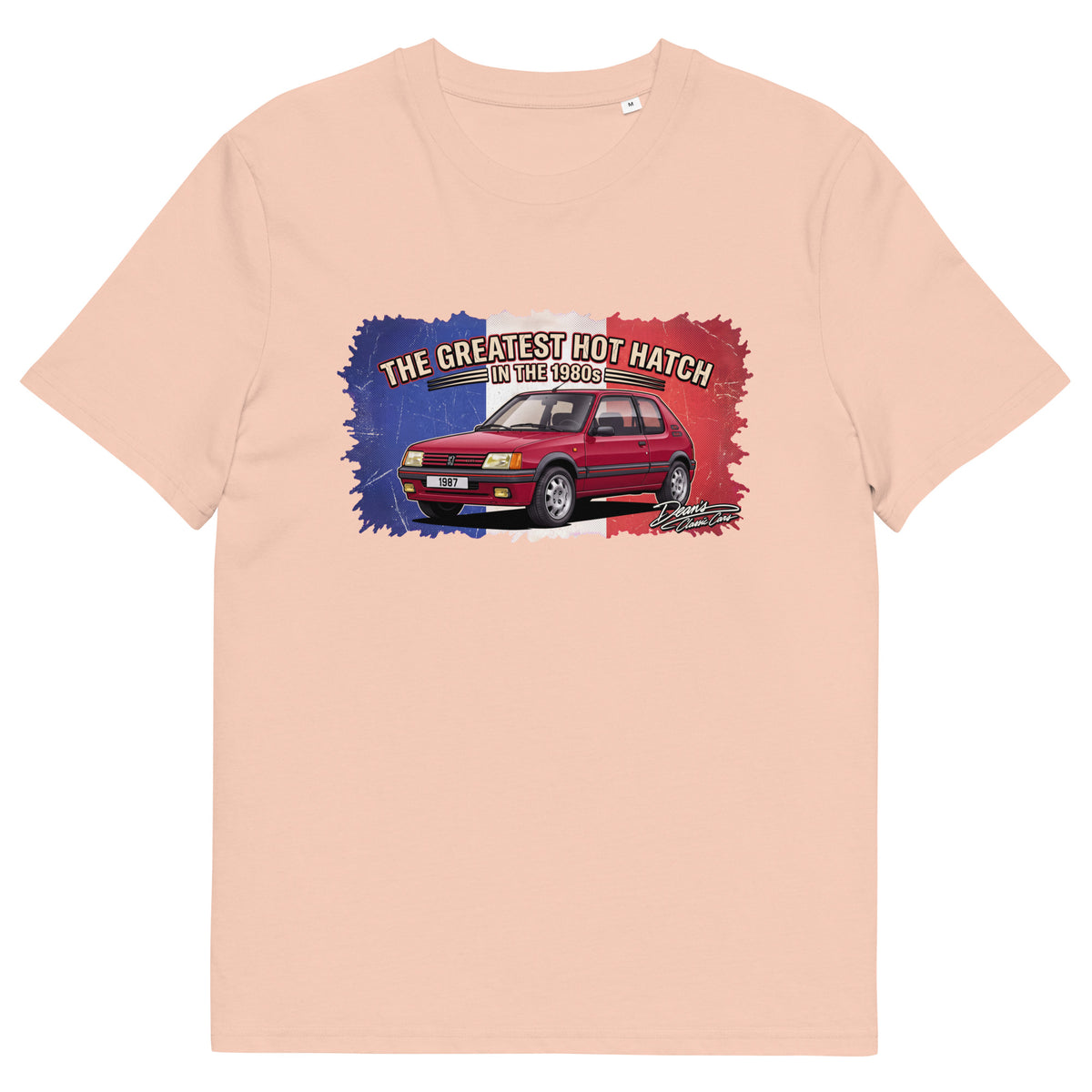205 GTI Cherry Red T-Shirt - Dean's Classic Cars