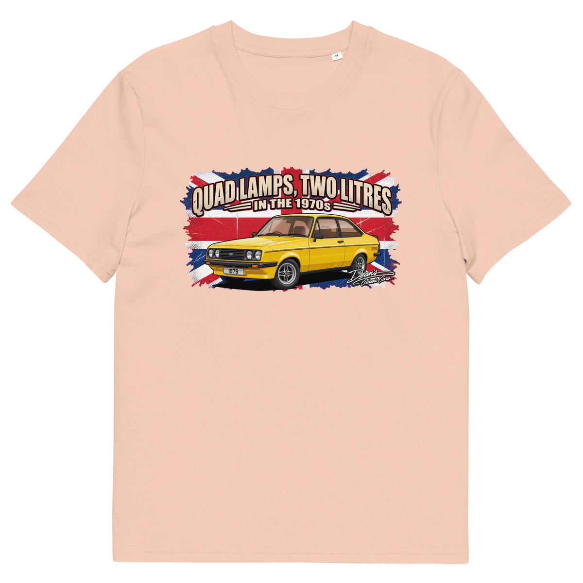 Escort RS2000 Signal Yellow T-Shirt - Dean's Classic Cars