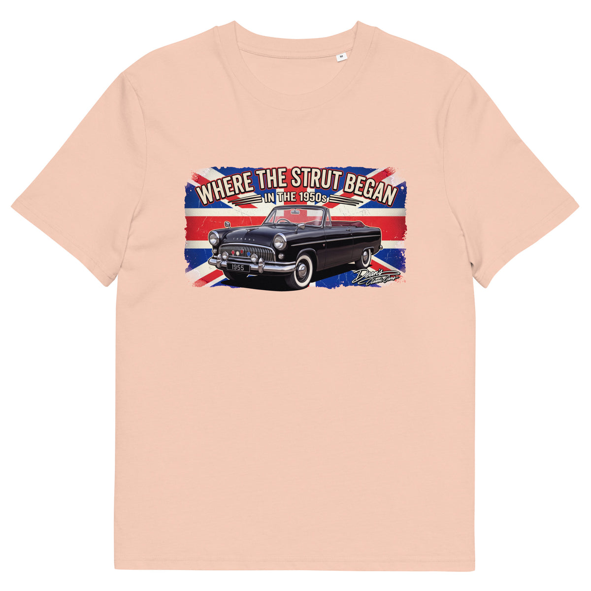 Consul Convertible Strut Pioneer T-Shirt - Dean's Classic Cars