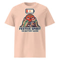 Festive Spirit On Battery Saver Christmas T-Shirt (Pastels) - Ricki Robin