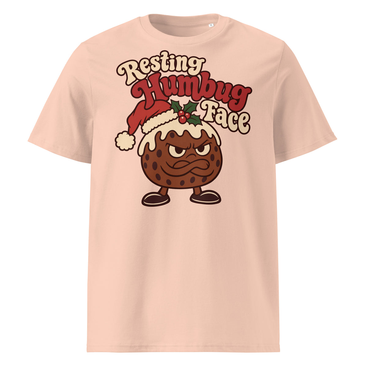 Resting Humbug Face Christmas T-Shirt (Pastels) - Ricki Robin