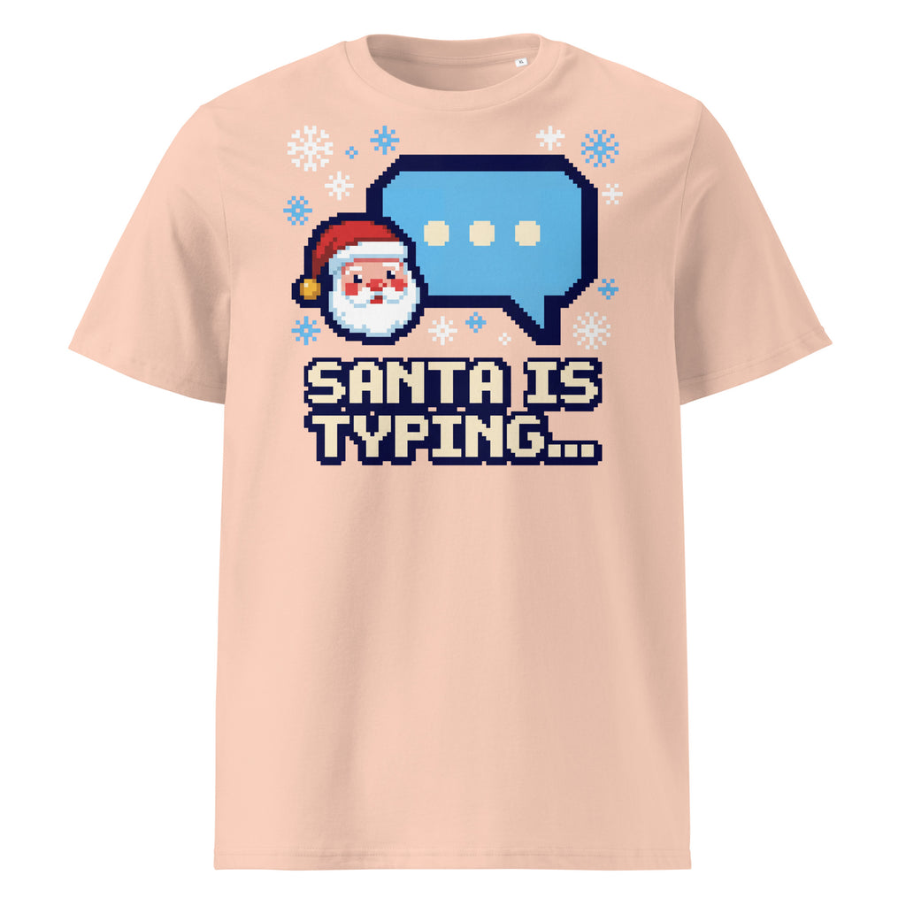 Santa Is Typing... Christmas T-Shirt (Pastels) - Ricki Robin