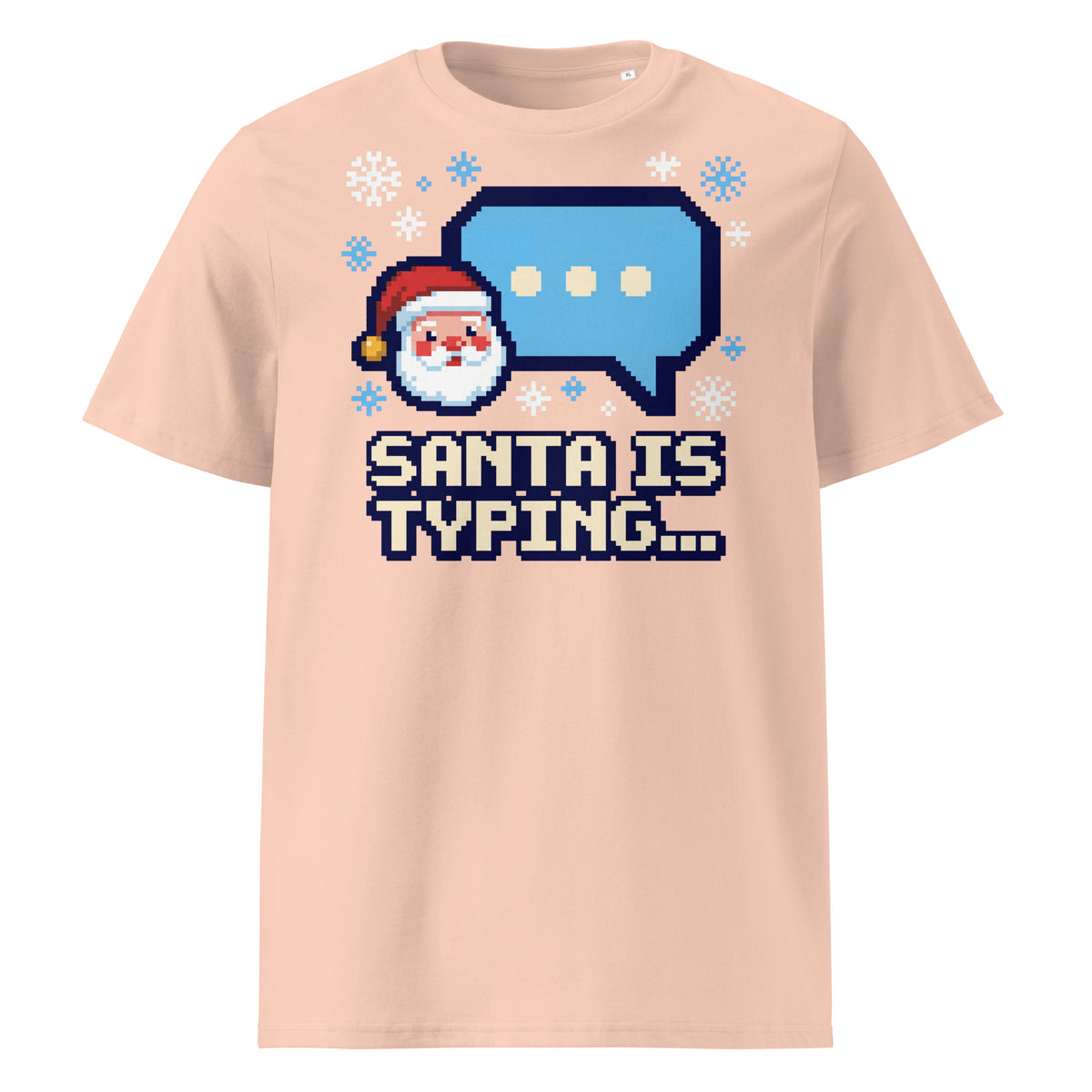 Santa Is Typing... Christmas T-Shirt (Pastels) - Ricki Robin