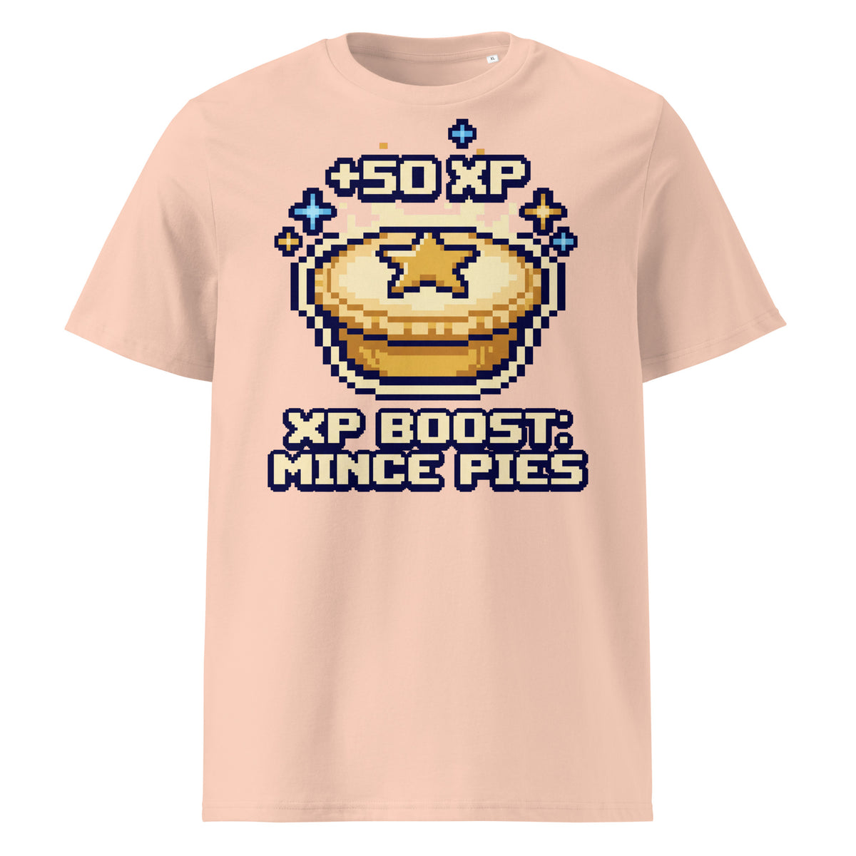 XP Boost: Mince Pies Christmas T-Shirt (Pastels) - Ricki Robin