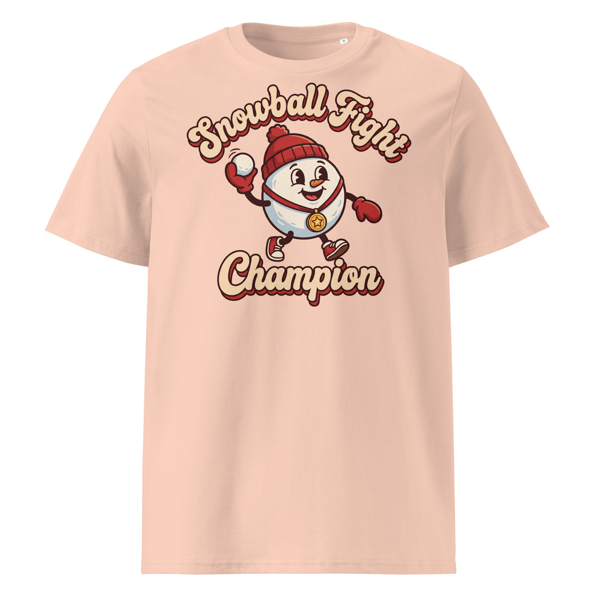 Snowball Fight Champion Christmas T-Shirt (Pastels) - Ricki Robin