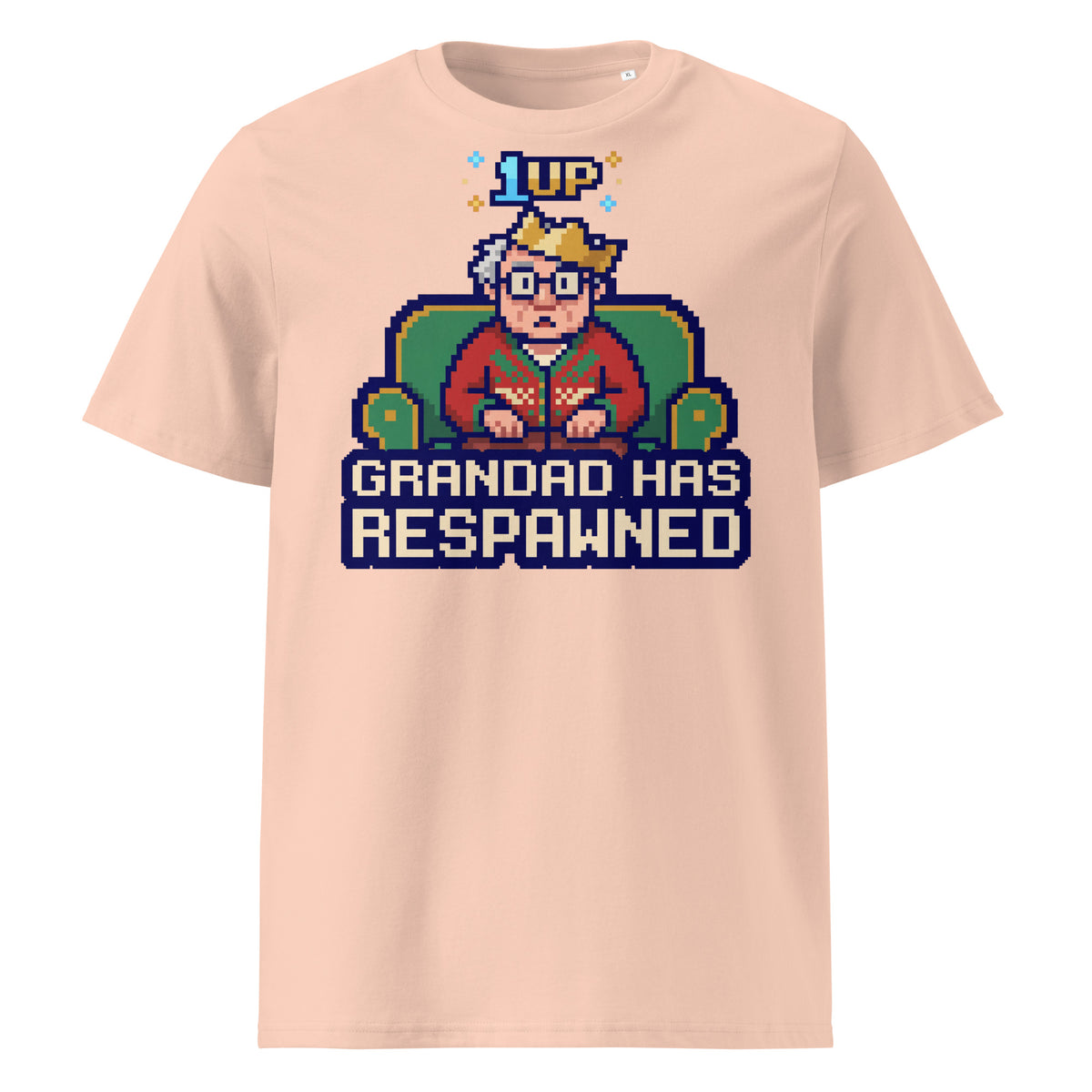 Grandad Has Respawned Christmas T-Shirt (Pastels) - Ricki Robin