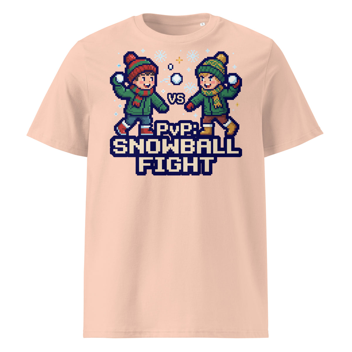 PvP: Snowball Fight Christmas T-Shirt (Pastels) - Ricki Robin