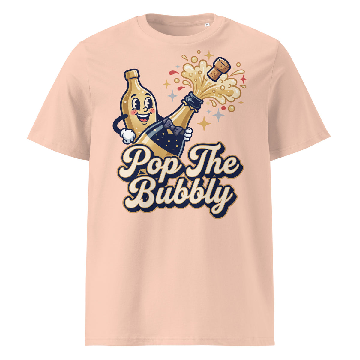 Pop The Bubbly New Year T-Shirt (Pastels) - Ricki Robin