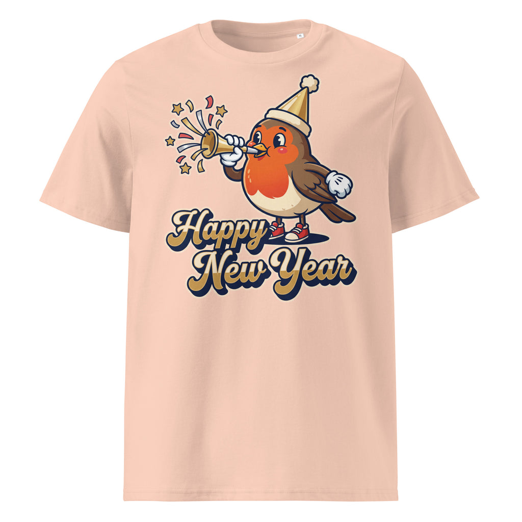 Happy New Year Robin T-Shirt (Pastels) - Ricki Robin