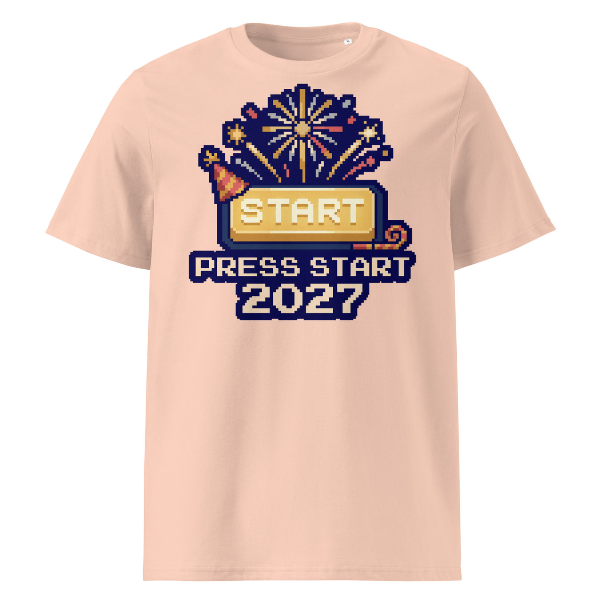 Press Start 2027 New Year T-Shirt (Pastels) - Ricki Robin