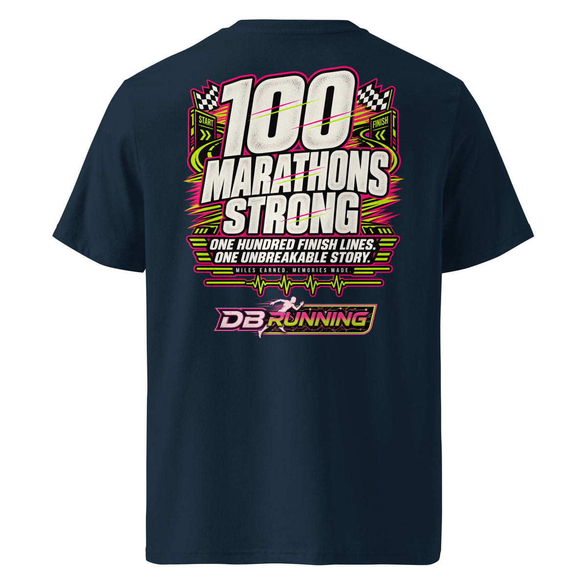 100 Marathons Strong - T-Shirt - DB Running