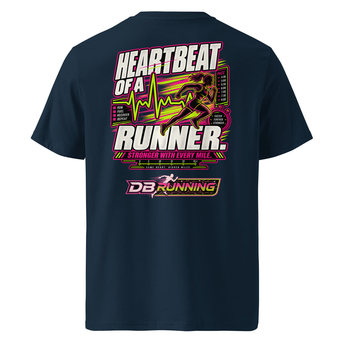 Heartbeat of a Runner Female - T-Shirt - DB Running