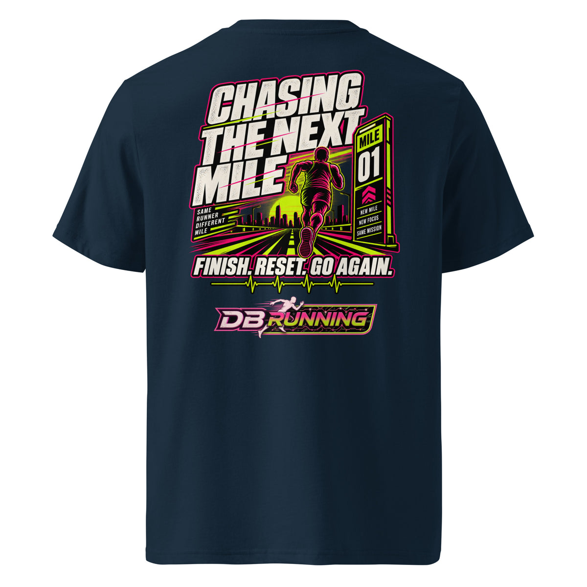 Chasing the Next Mile Male - T-Shirt - DB Running