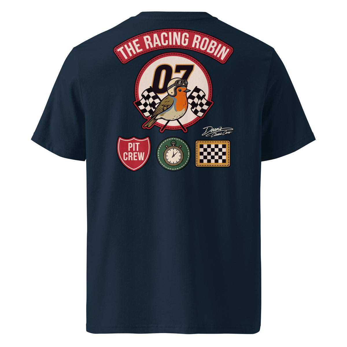 Racing Robin Pit Crew T-Shirt - Dean's Classic Cars