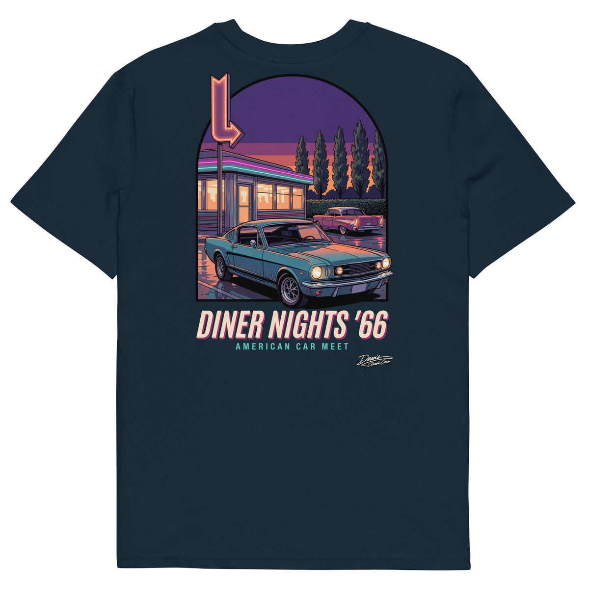 Mustang GT Diner Nights T-Shirt - Dean's Classic Cars