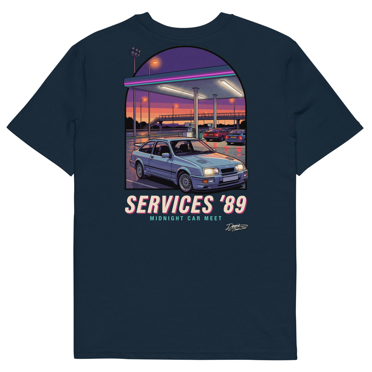 Sierra Cosworth Midnight Services T-Shirt - Dean's Classic Cars
