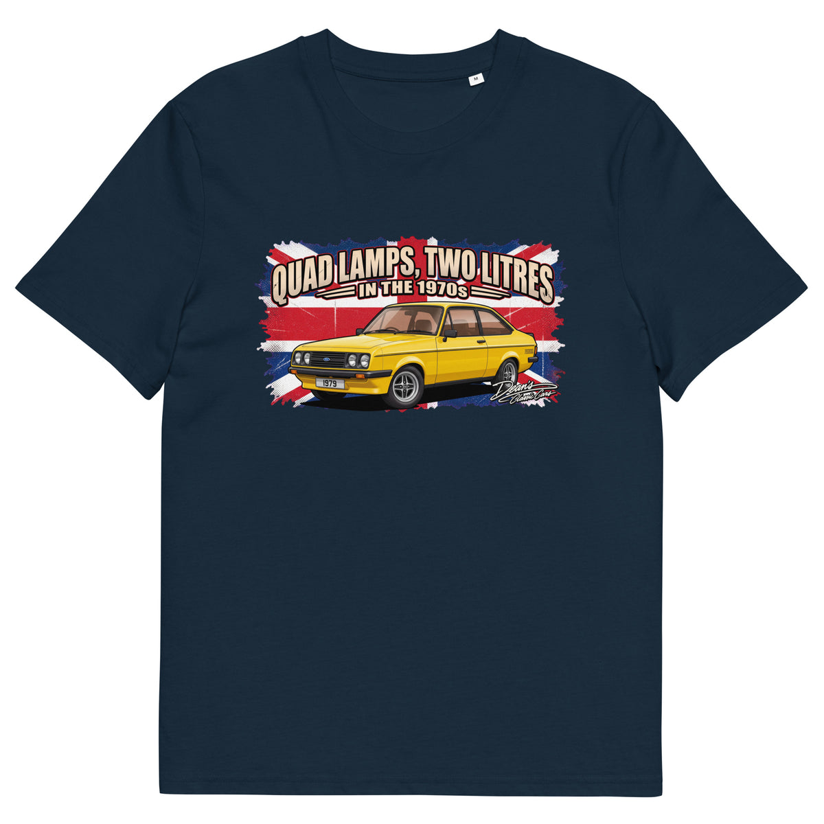 Escort RS2000 Signal Yellow T-Shirt - Dean's Classic Cars
