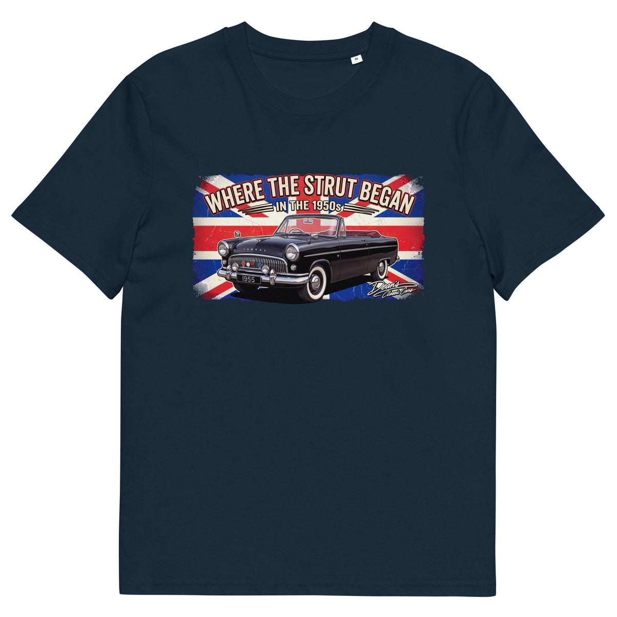 Consul Convertible Strut Pioneer T-Shirt - Dean's Classic Cars