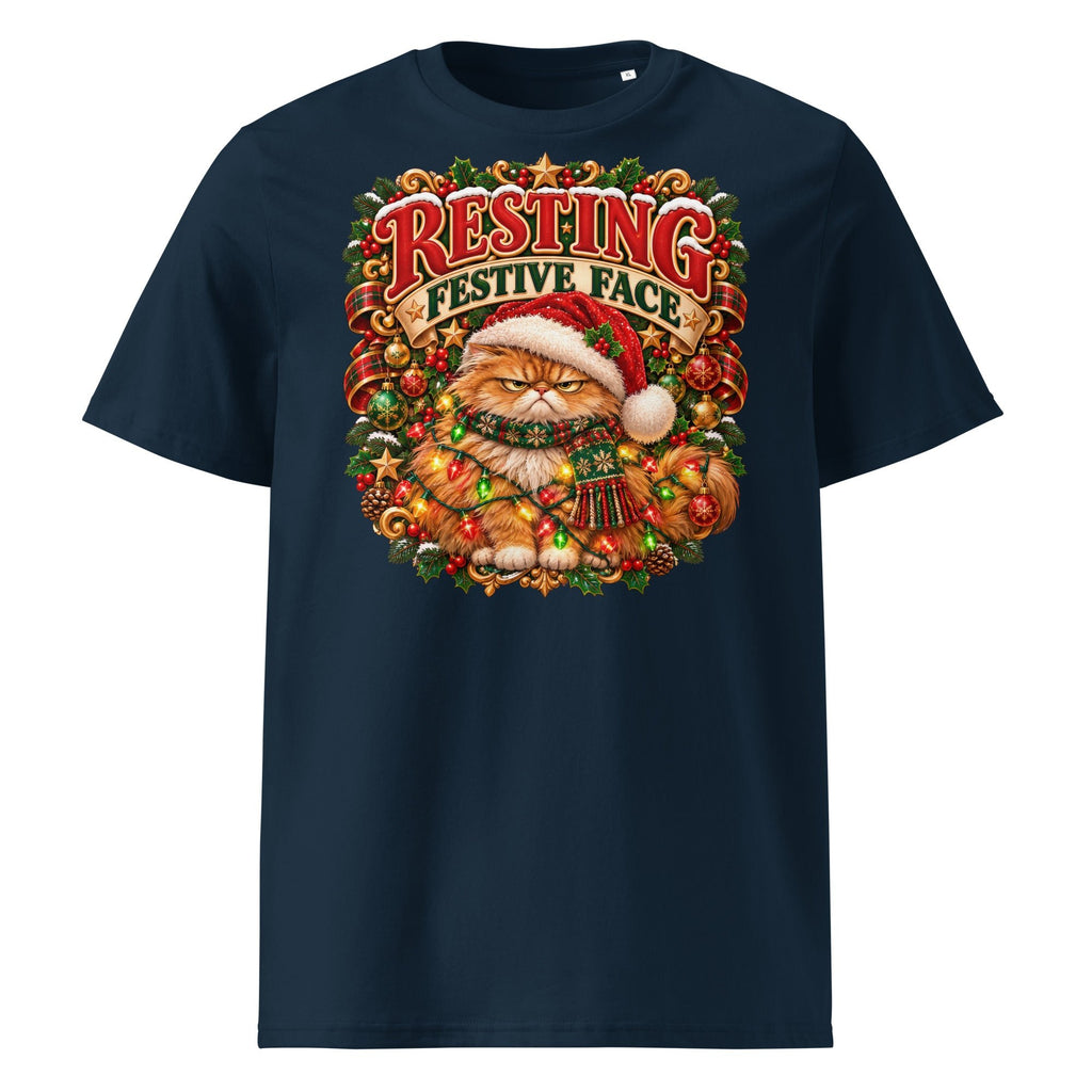 Resting Festive Face Christmas T-Shirt - Ricki Robin