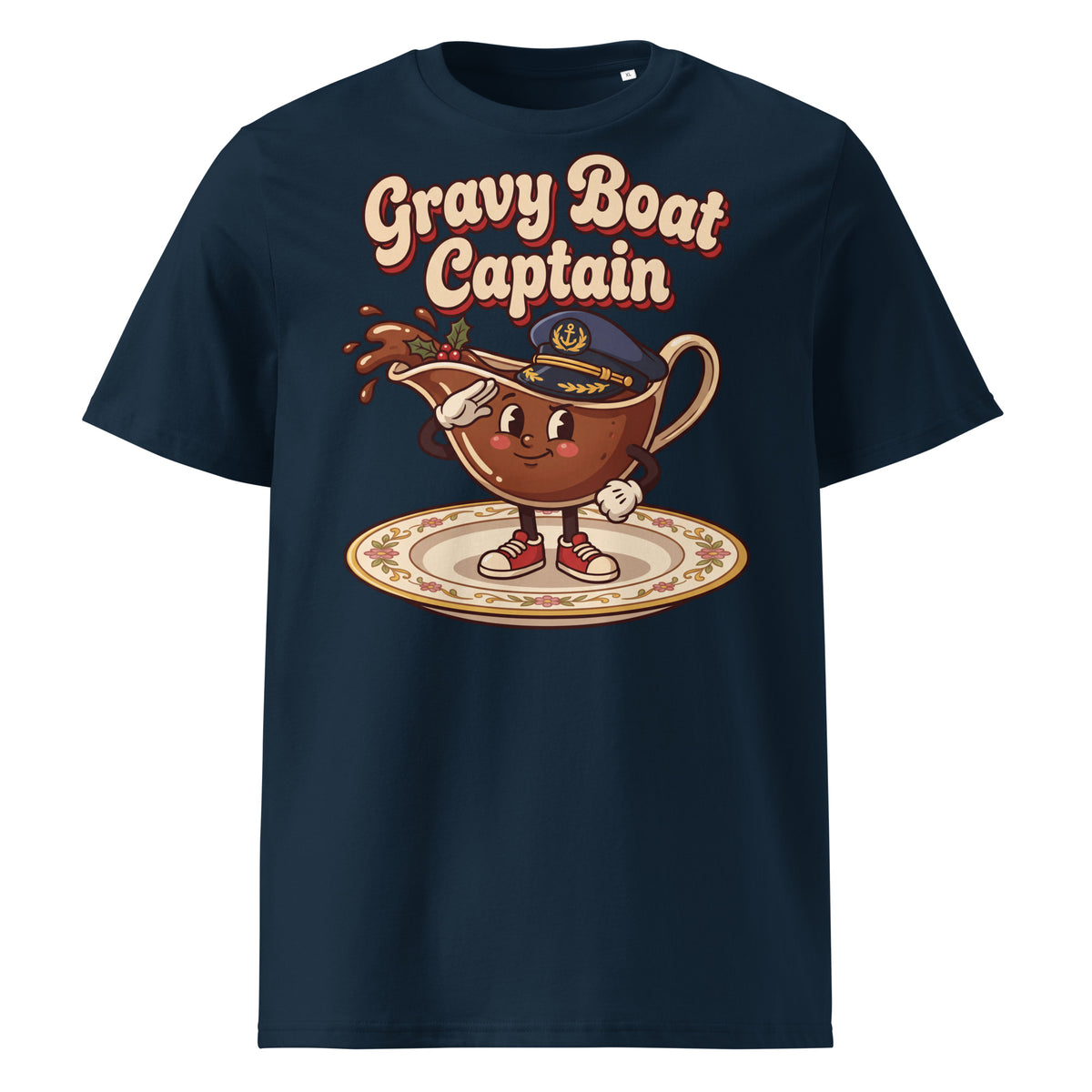 Gravy Boat Captain Christmas T-Shirt - Ricki Robin