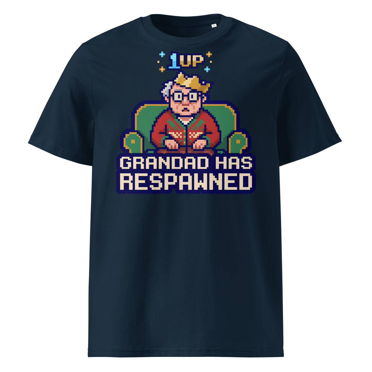 Grandad Has Respawned Christmas T-Shirt - Ricki Robin