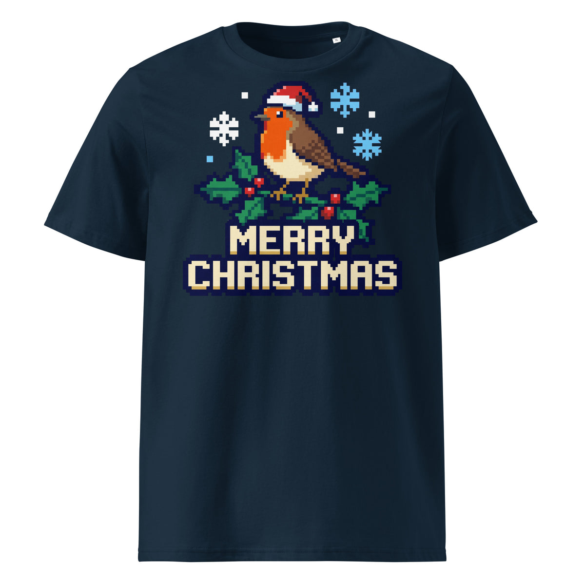 8-Bit Robin Christmas T-Shirt - Ricki Robin