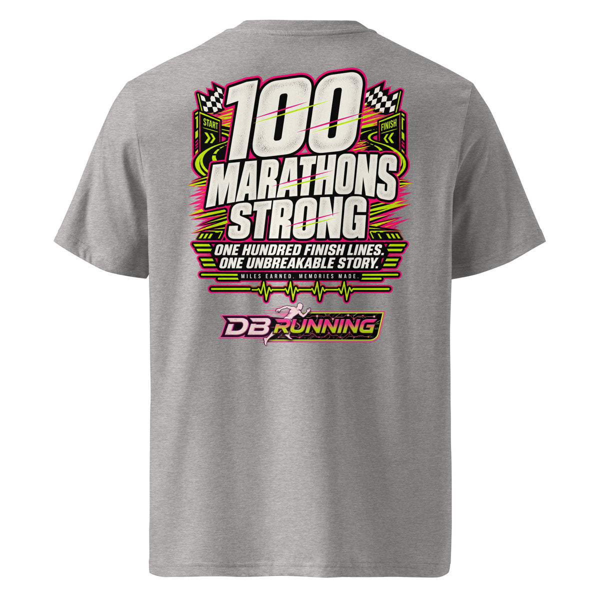 100 Marathons Strong - T-Shirt - DB Running
