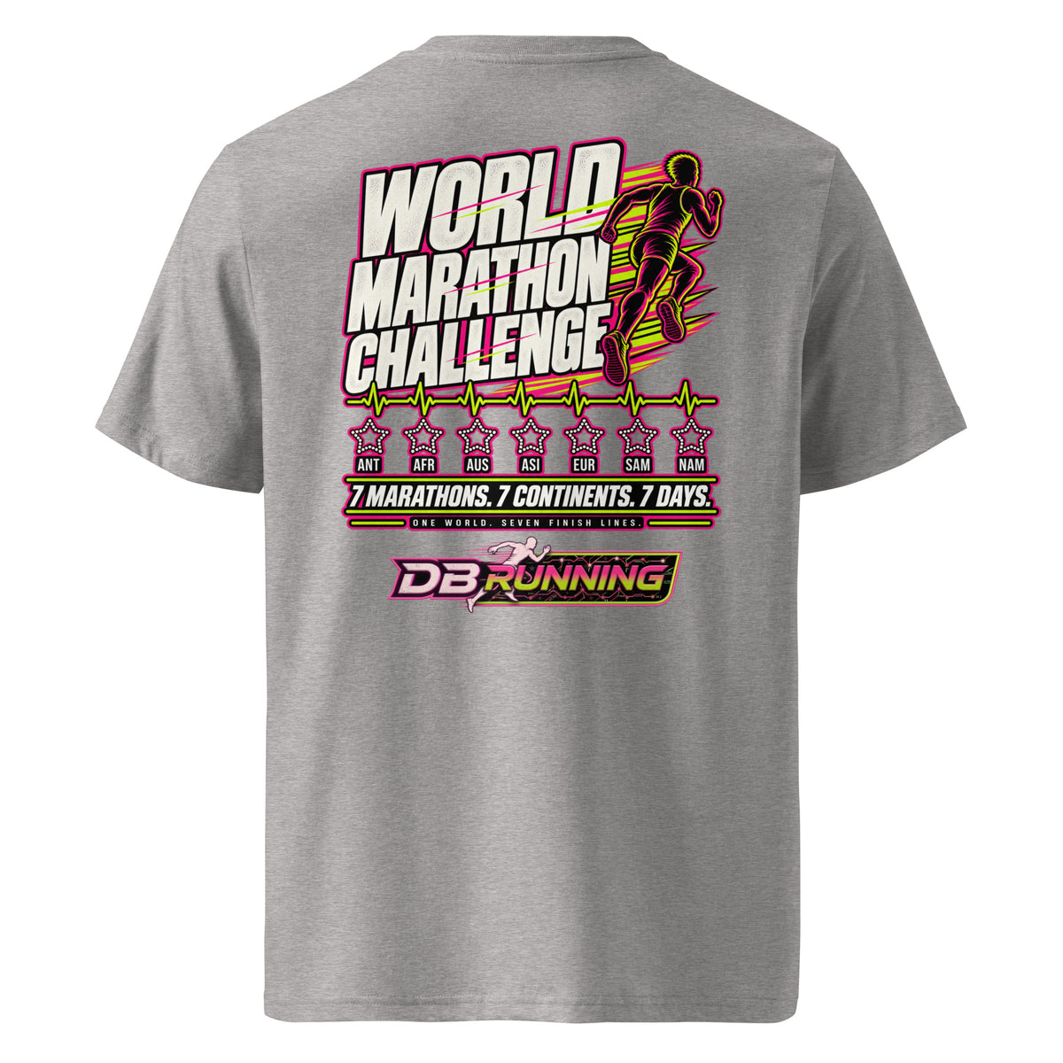 World Marathon Challenge Male - T-Shirt - DB Running