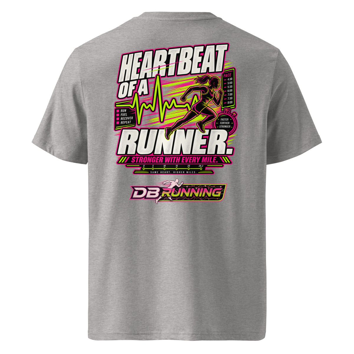 Heartbeat of a Runner Female - T-Shirt - DB Running