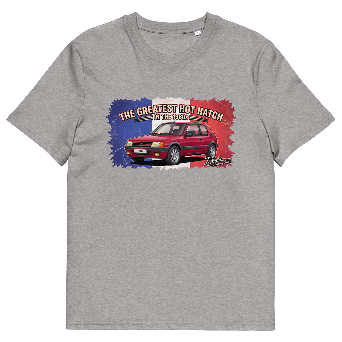 205 GTI Cherry Red T-Shirt - Dean's Classic Cars