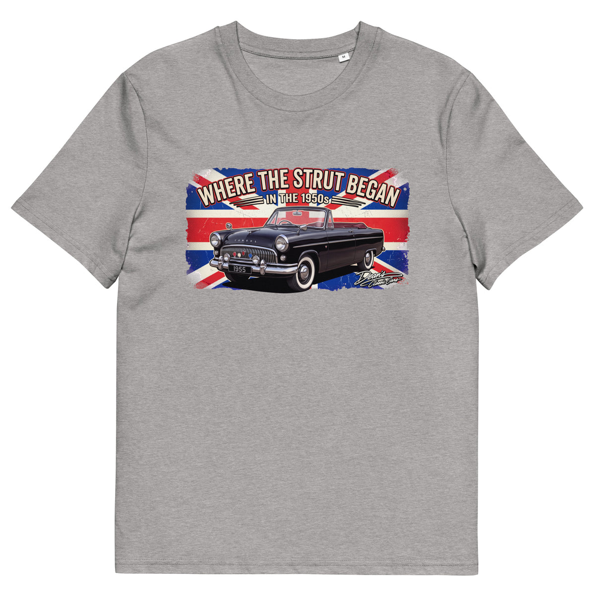 Consul Convertible Strut Pioneer T-Shirt - Dean's Classic Cars