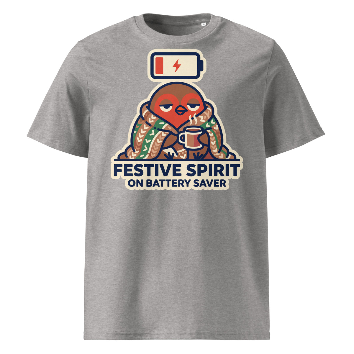 Festive Spirit On Battery Saver Christmas T-Shirt - Ricki Robin