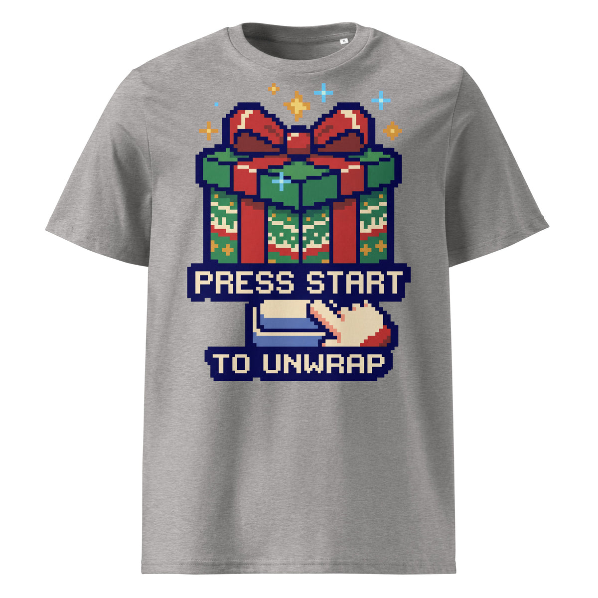 Press Start To Unwrap Christmas T-Shirt - Ricki Robin