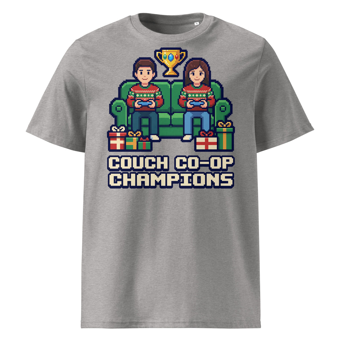 Couch Co-op Champions Christmas T-Shirt - Ricki Robin